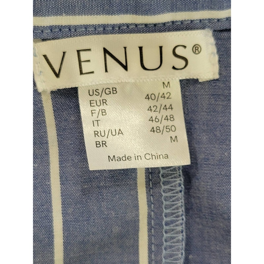 VENUS Fit and Flare Striped Shirt Dress Size Medium - Picture 9 of 10